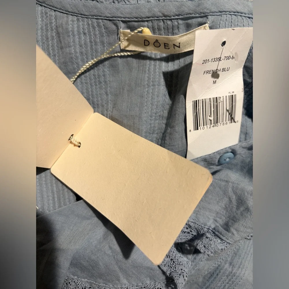 Doen Henri Top in French Blue - Picture 3 of 10